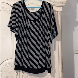 Flutter black and grey top